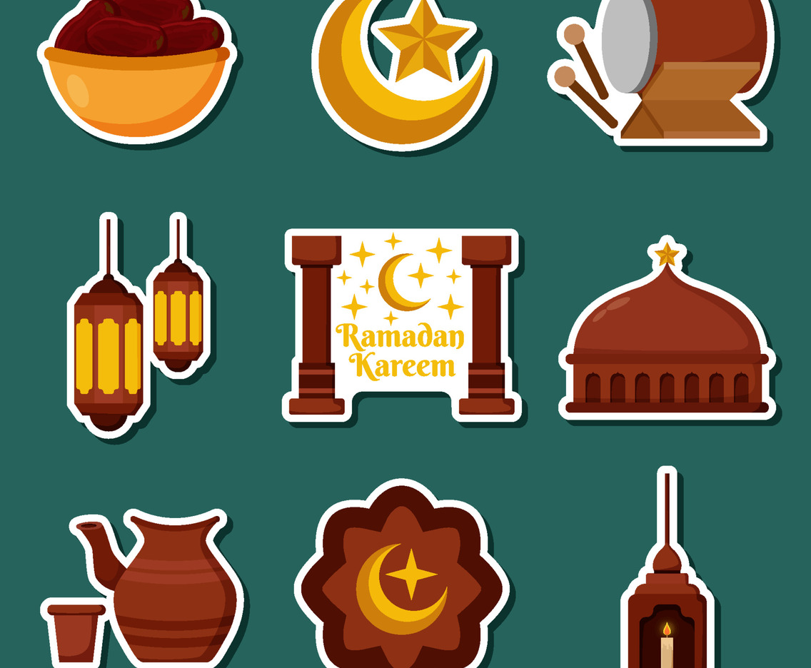 Ramadan Kareem Sticker Set