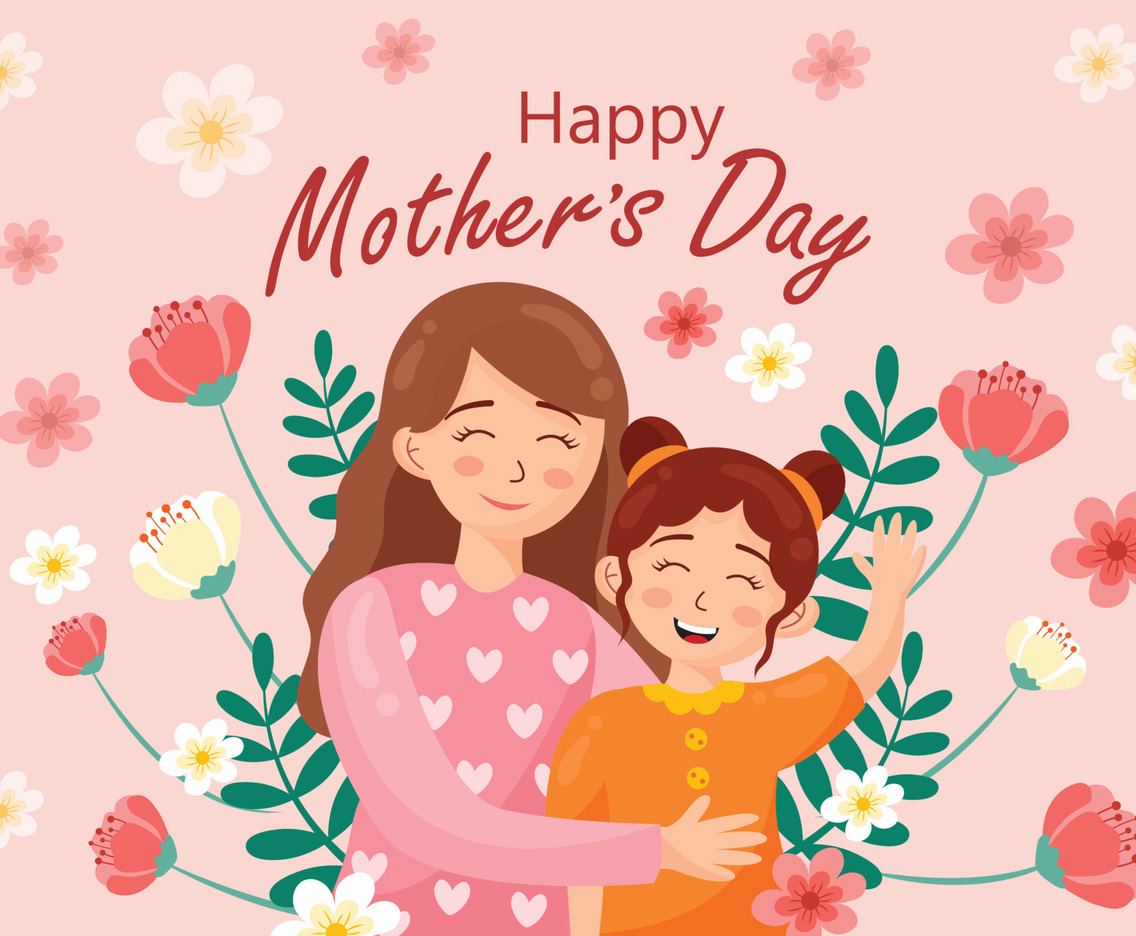 Mother and Daughter Celebrating Mother's Day