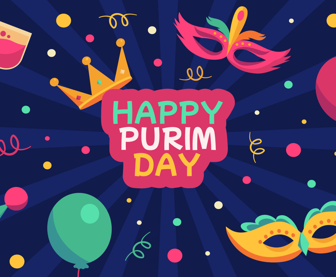 Happy Purim Day Background