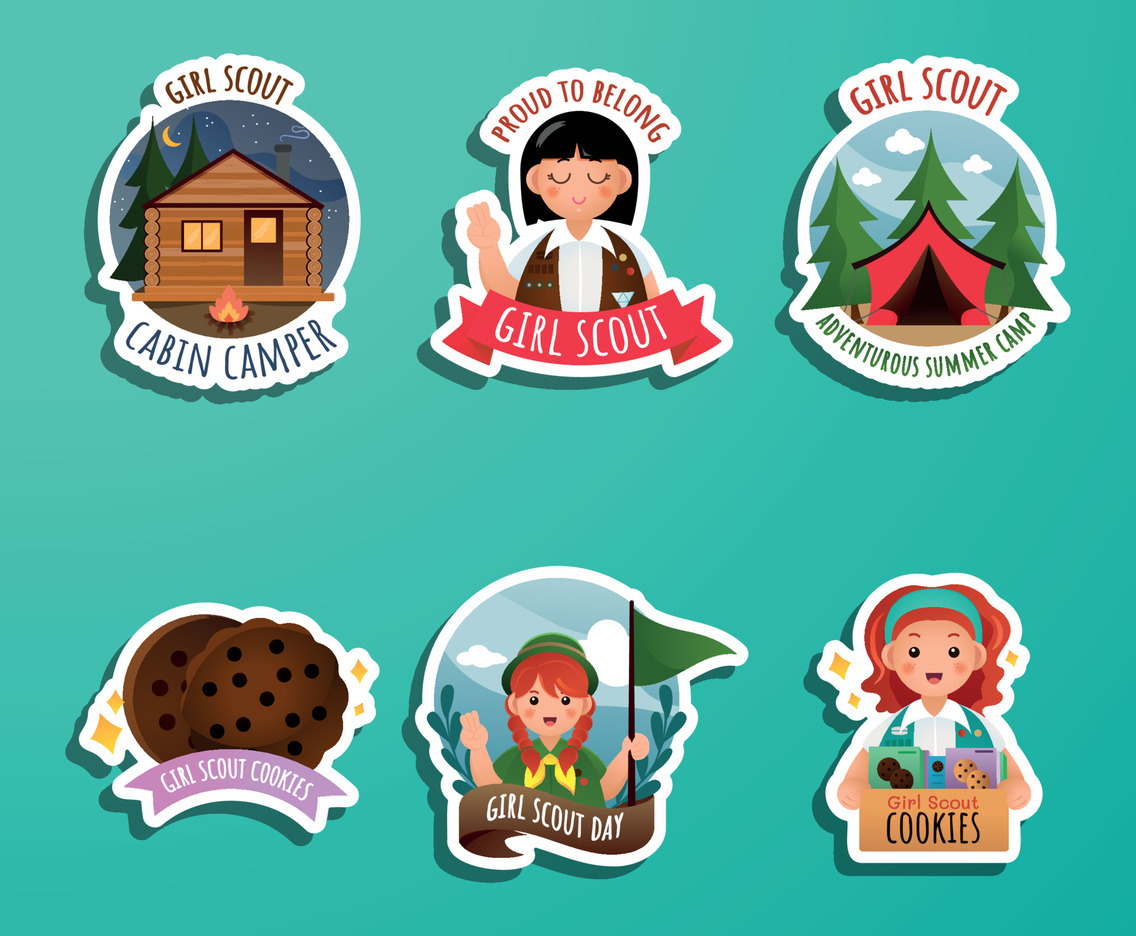 Girl Scout Day Sticker Collections