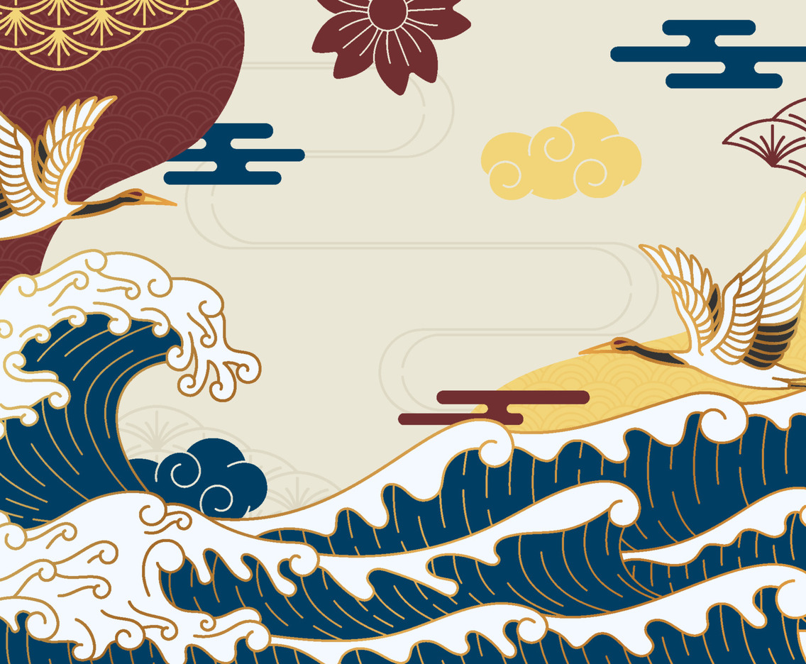 Japanese Style Element Background