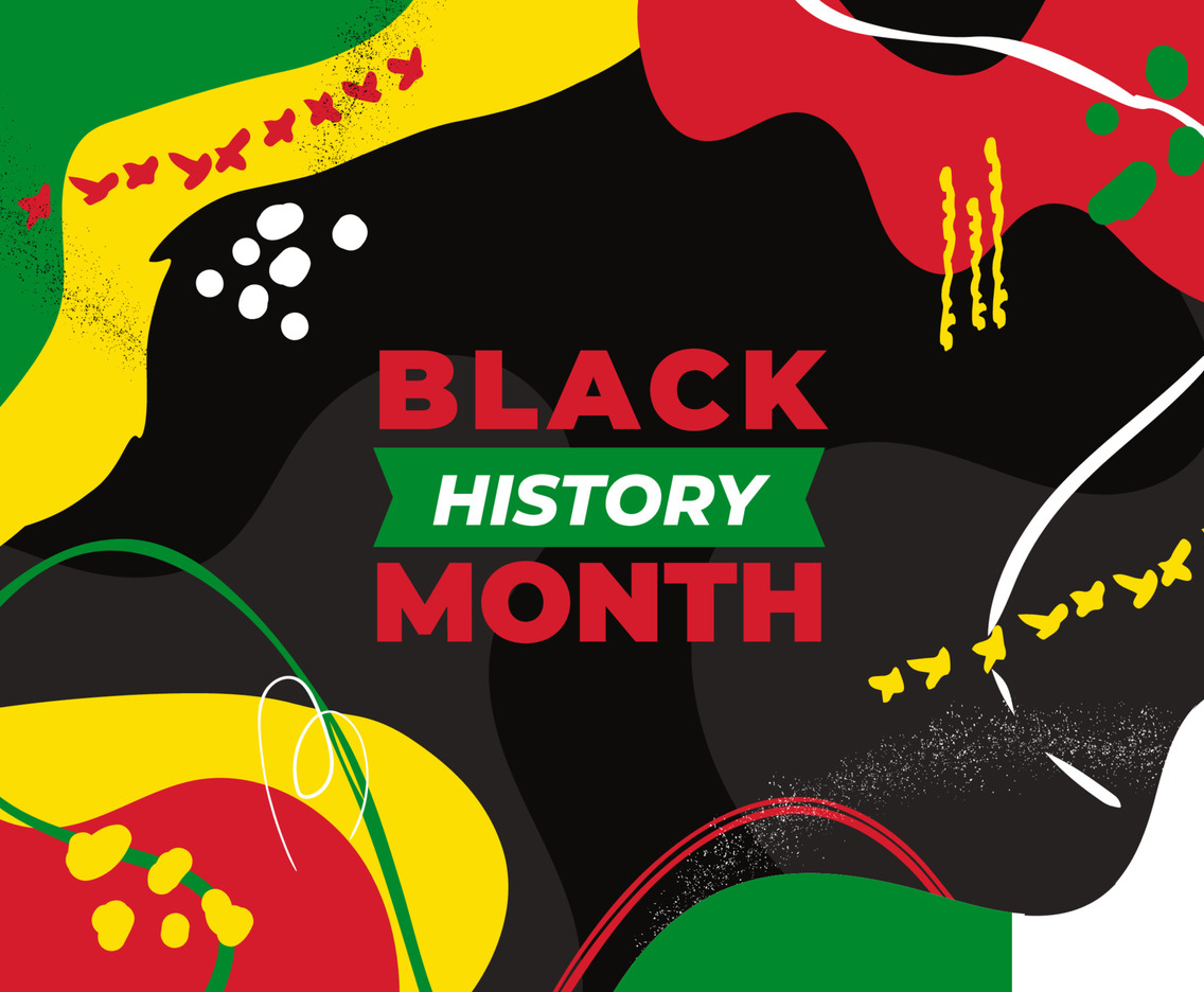 Hand Drawn Flat Black History Month Background
