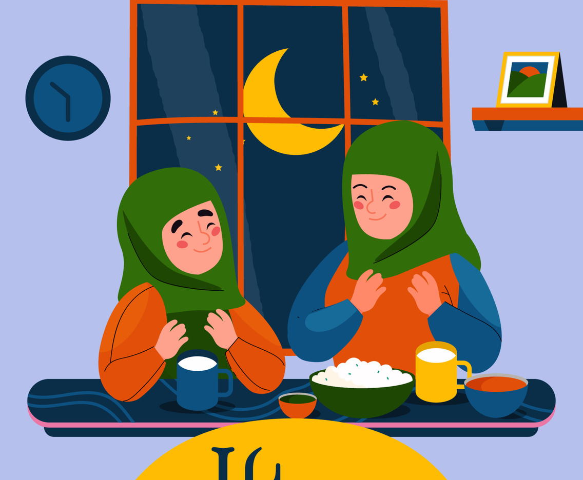 Praying Preparation for Iftar