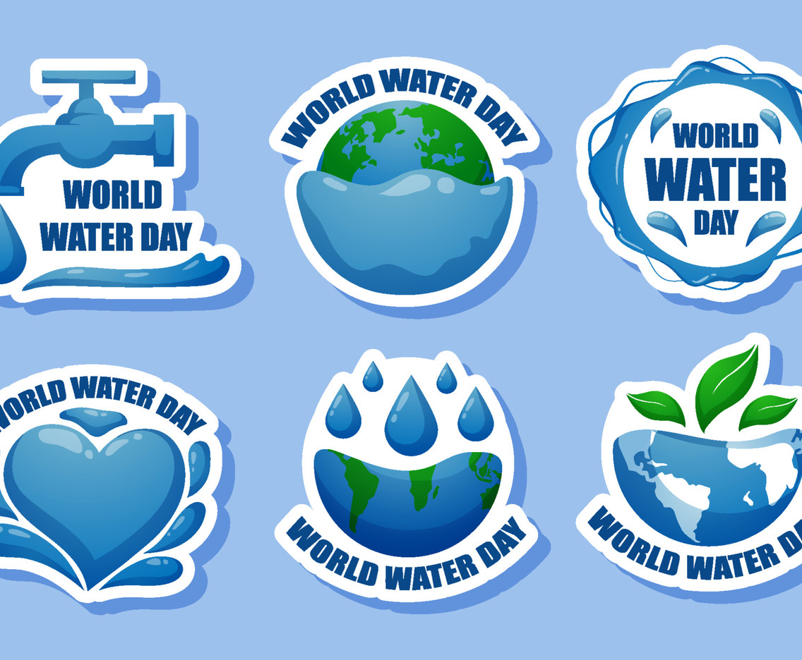 World Water Day Sticker Set