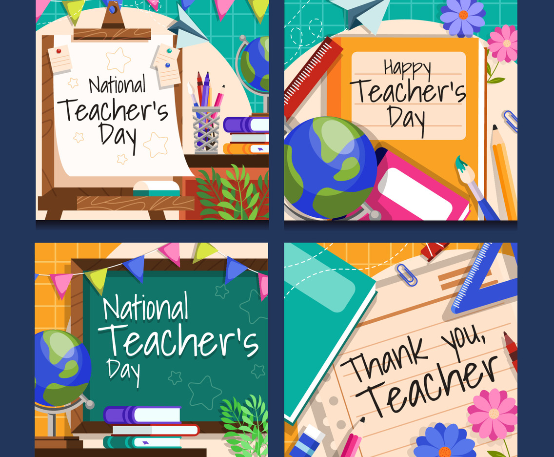 National Teacher Day Celebration Social Media Post