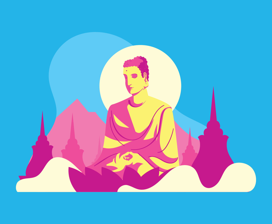 Vesak Day in Budha Temple