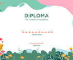 Certificate Kindergarten Education Template