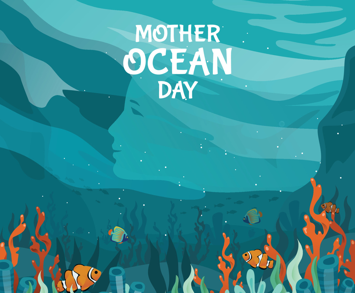 Mother Ocean Day Background