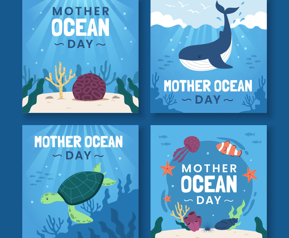 Mother Ocean Day Social Media Post Template