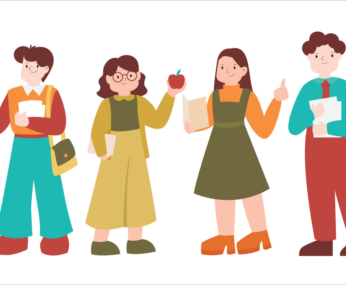 Happy Teacher's Day Character