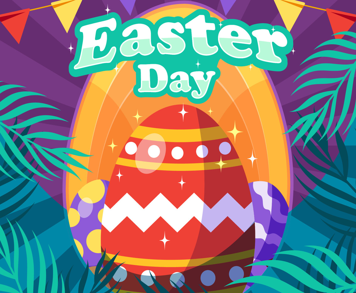 Colorful Artsy Easter Egg Concept