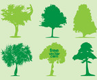 Trees Silhouettes Vectors