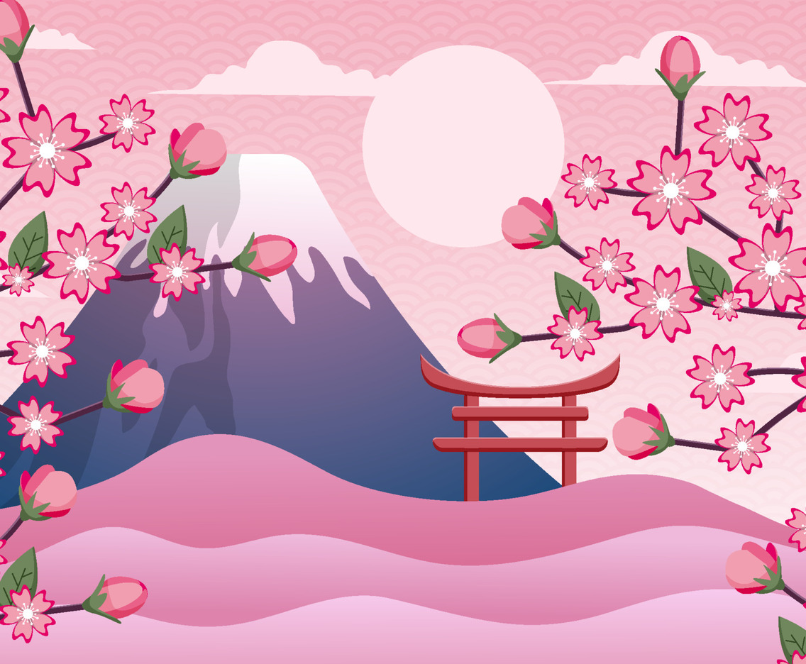 Floral Cherry Blossom Background