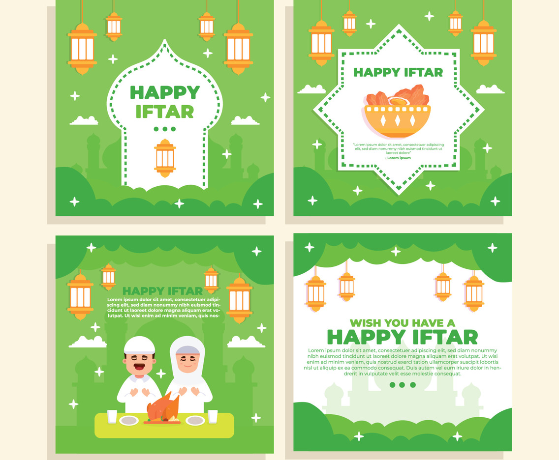 Green Iftar Social Media Template
