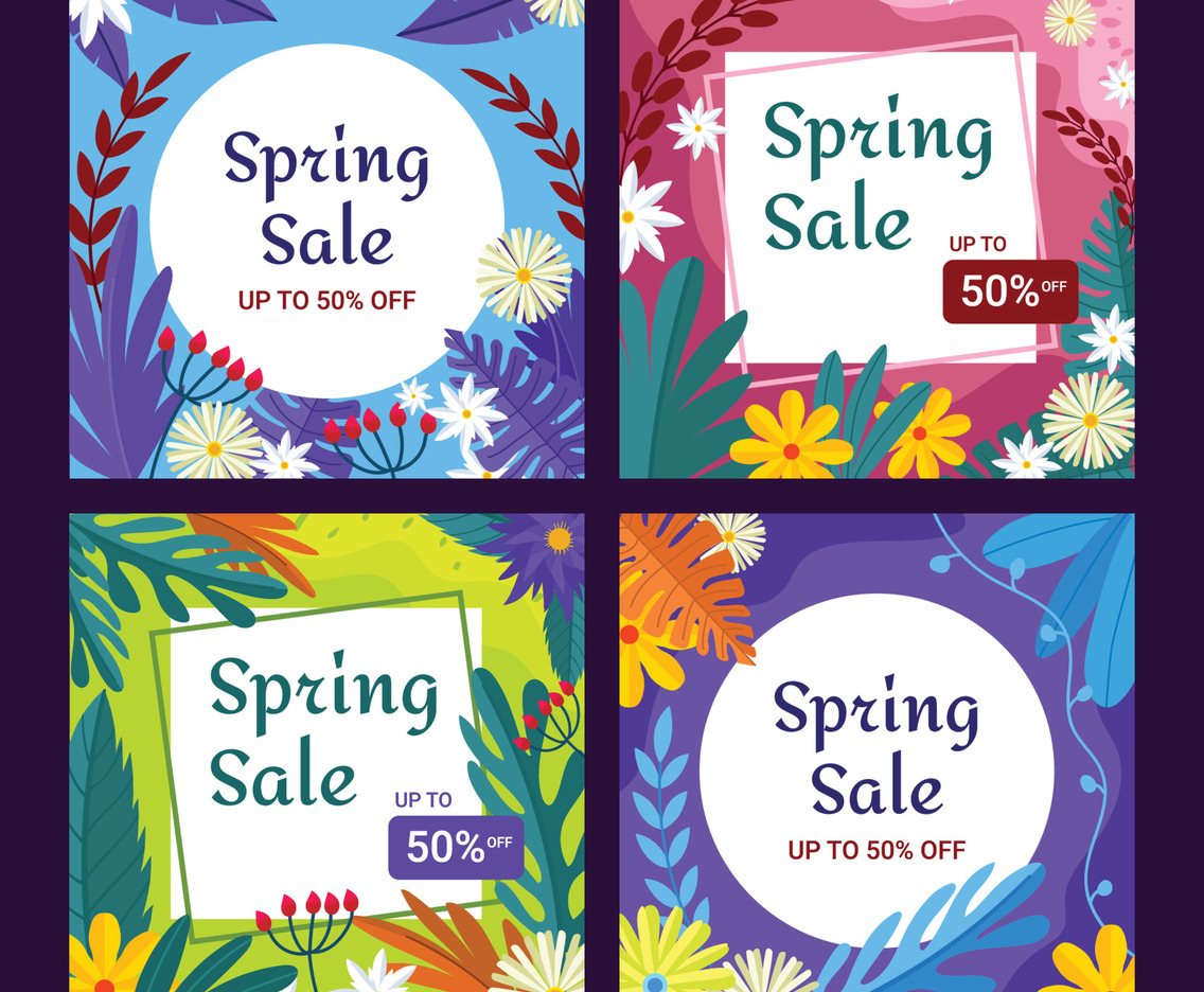 Spring Sale Social Media Posts