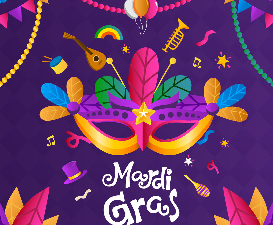 Celebrate Mardigras Carnival Background
