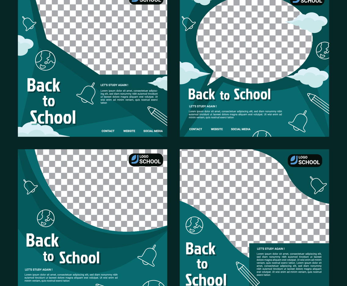 Back to School Education Social Media Post