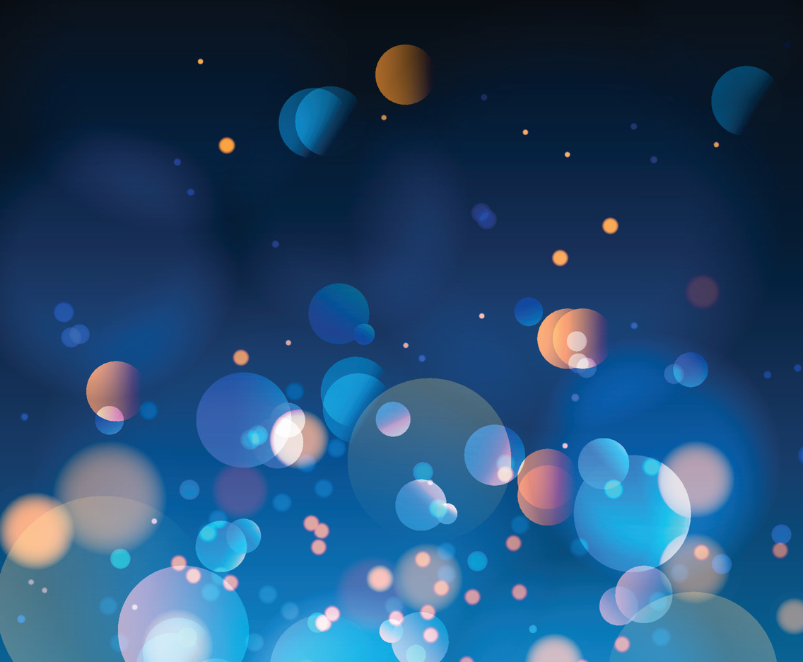 Blue Gold Bokeh