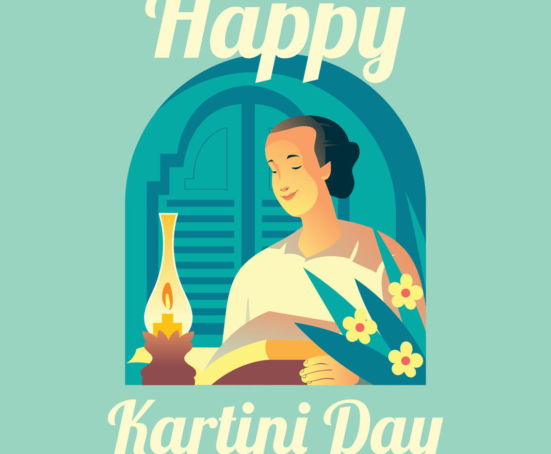 Raden Ajeng Kartini Reading a Book