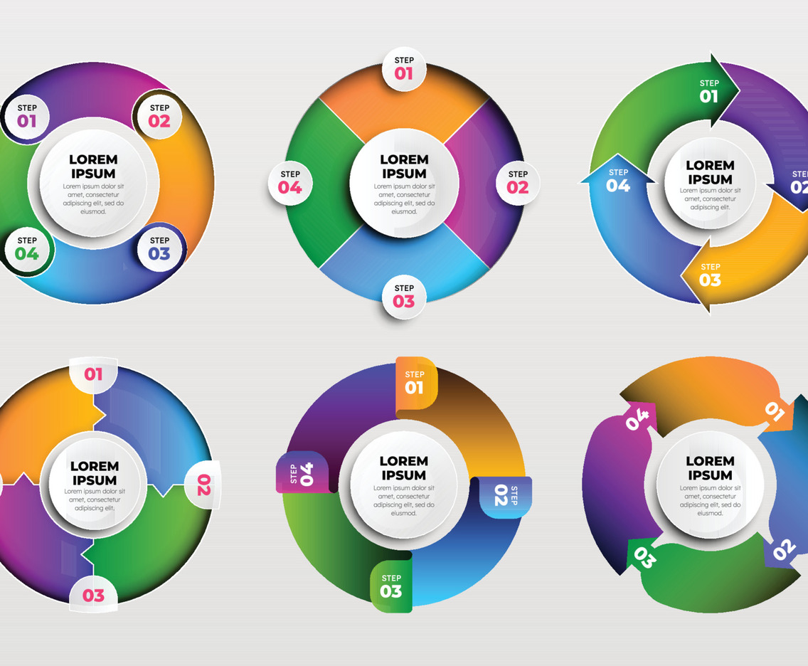 Gradient Circle Infographic