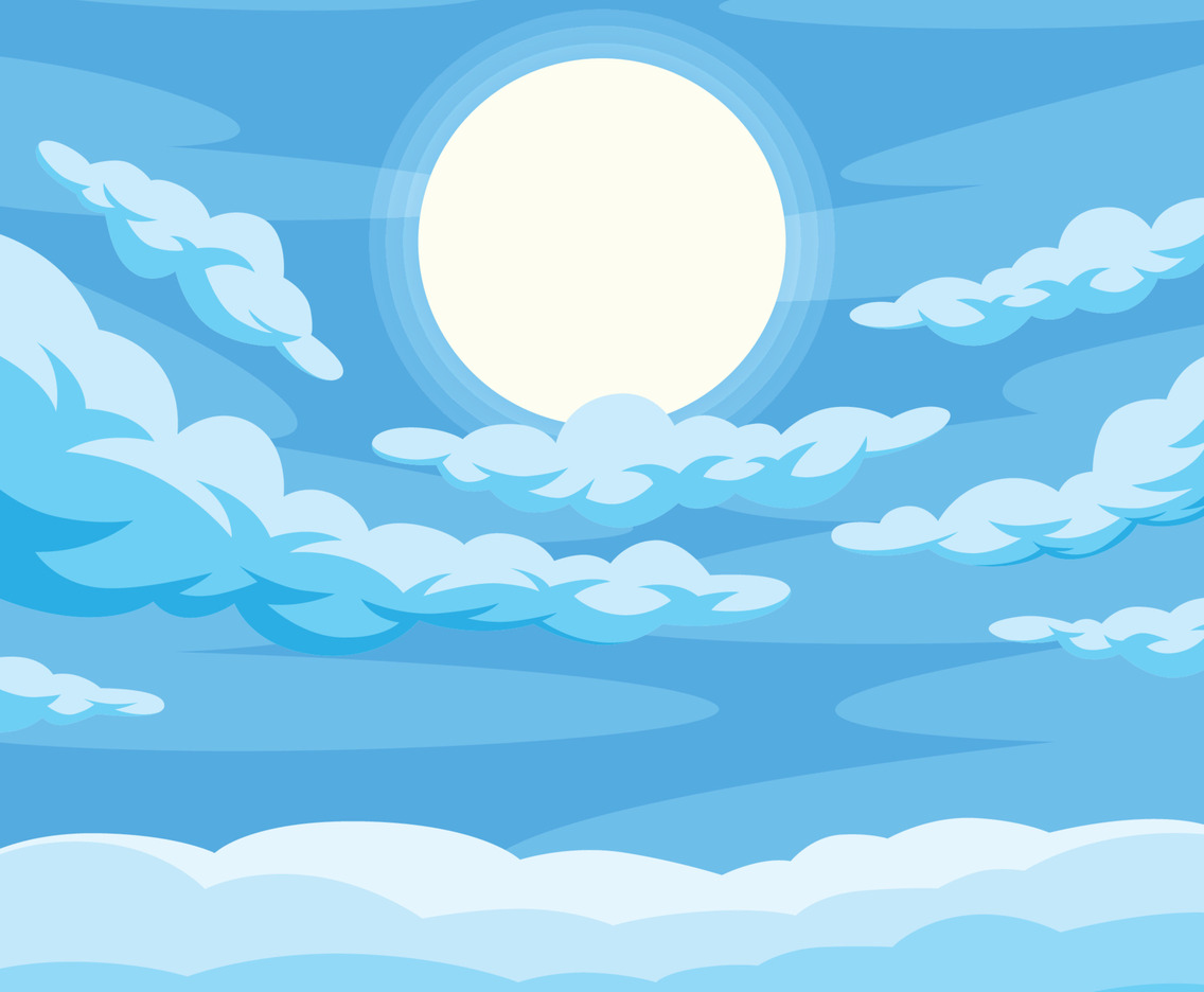 Bright Blue Sky Background