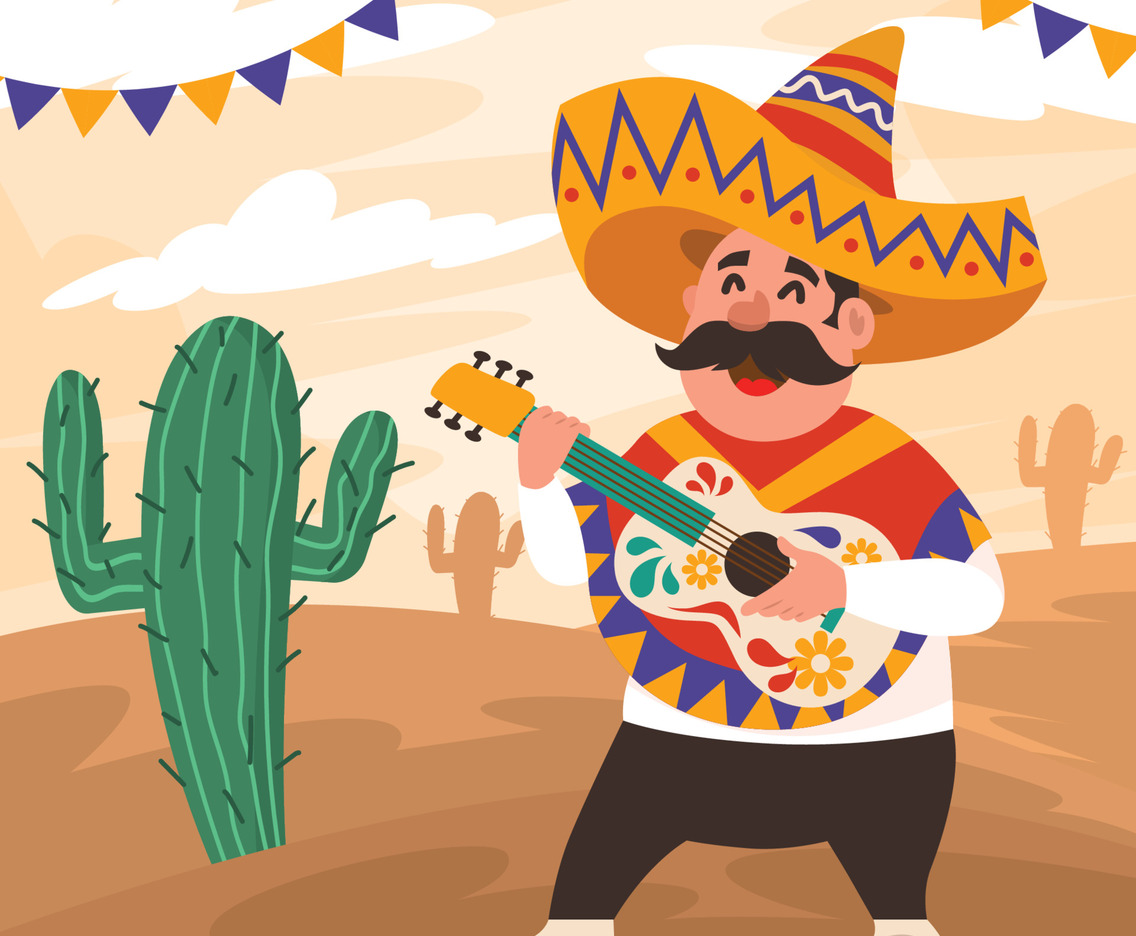 A Man Celebrate Cinco De Mayo