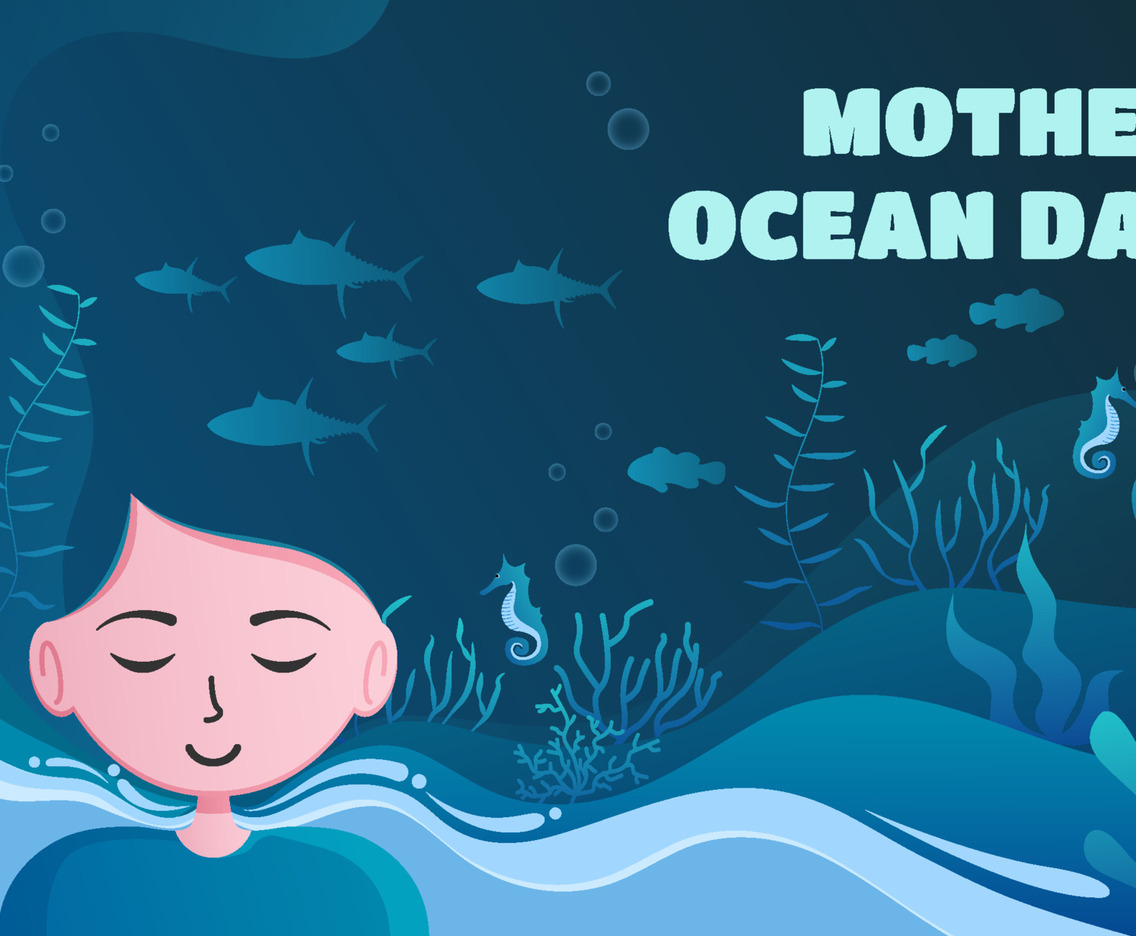 Mother Ocean Day Background