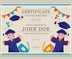 Certificate Template of Graduations