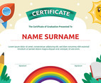 Kindergarten Graduation Certificate Template