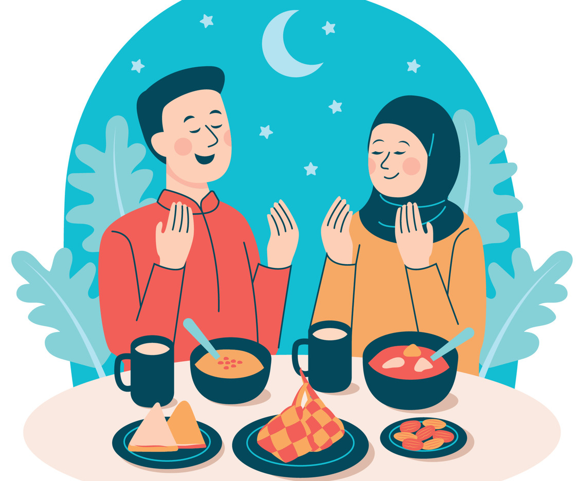Couple Having Iftar Together
