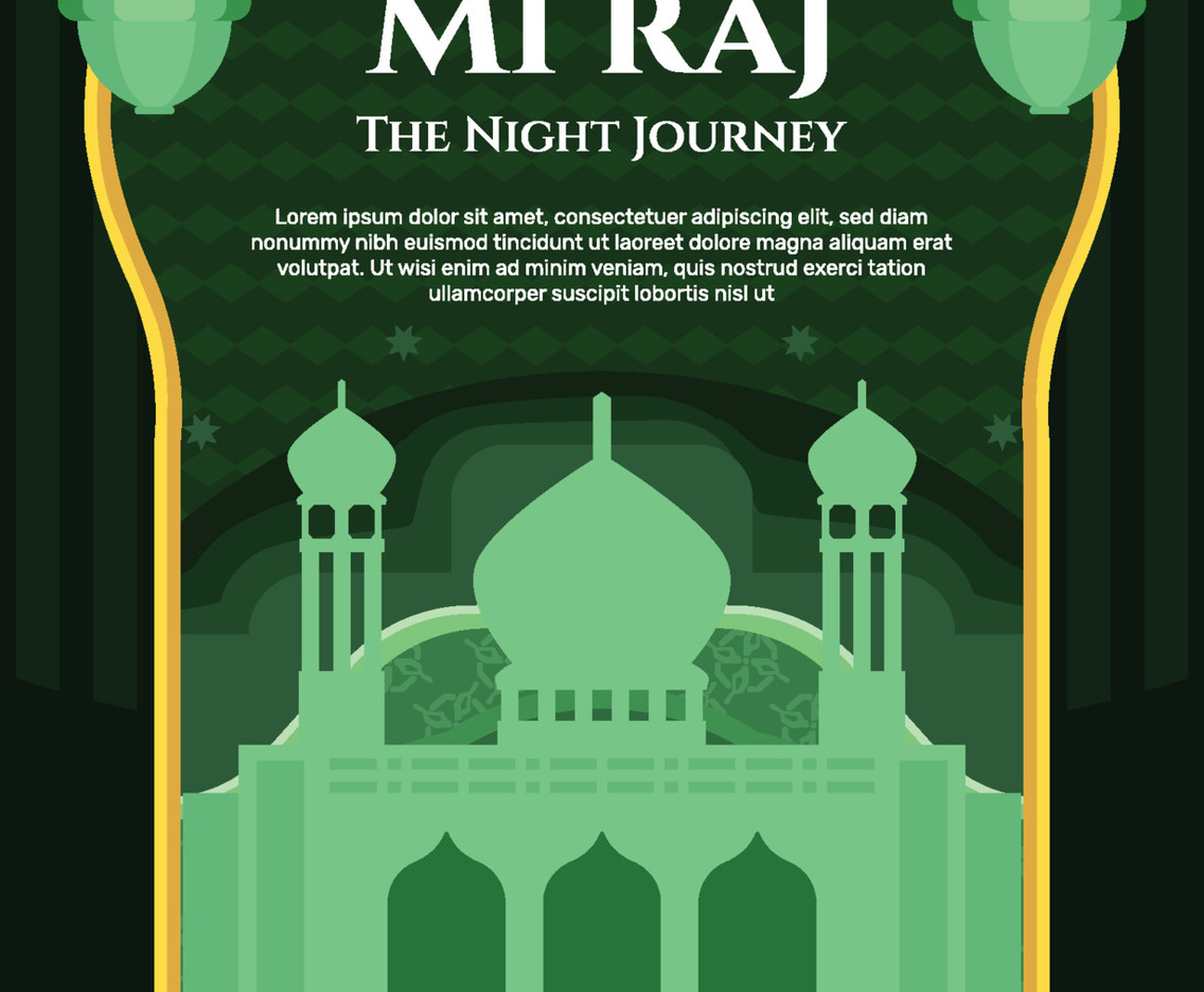 Celebrating Isra' Mi'raj The Night Journey Poster