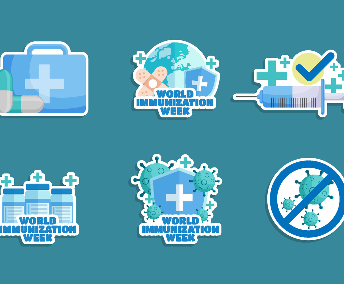 World Immunization Week Sticker