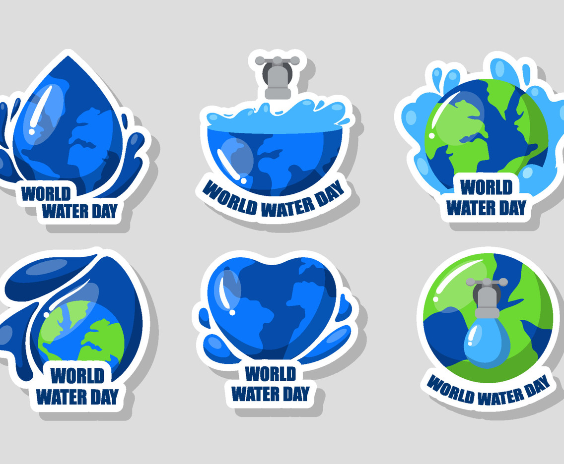 World Water Day Sticker Set