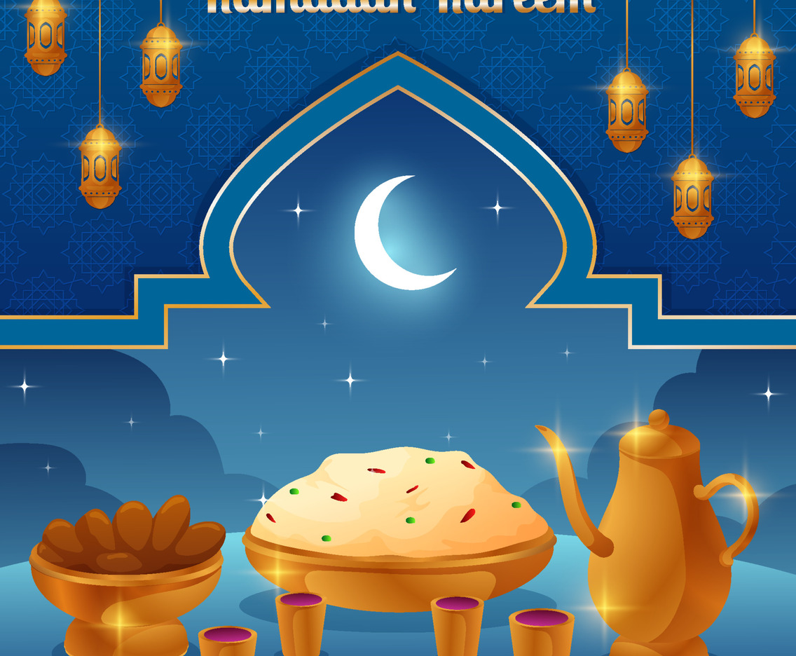 Ramadan Iftar Food Background