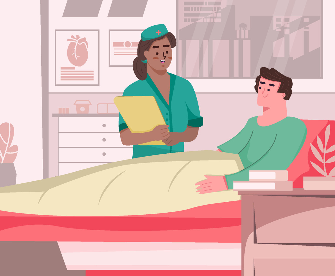 Nurse Talking With Patient Concept