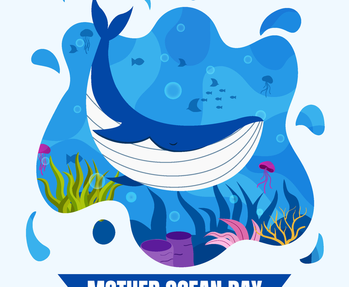 Mother Ocean Day Background
