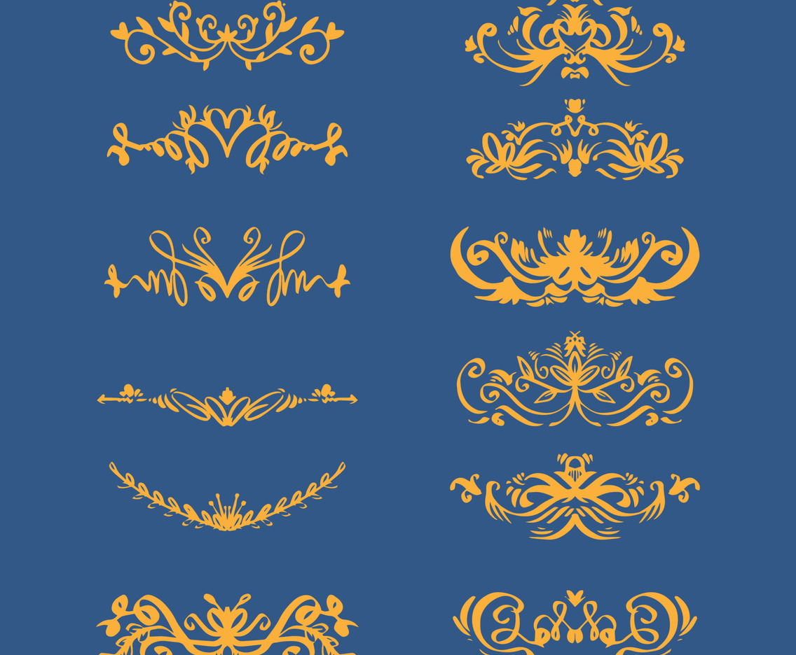 Floral Ornamental Vintage Border