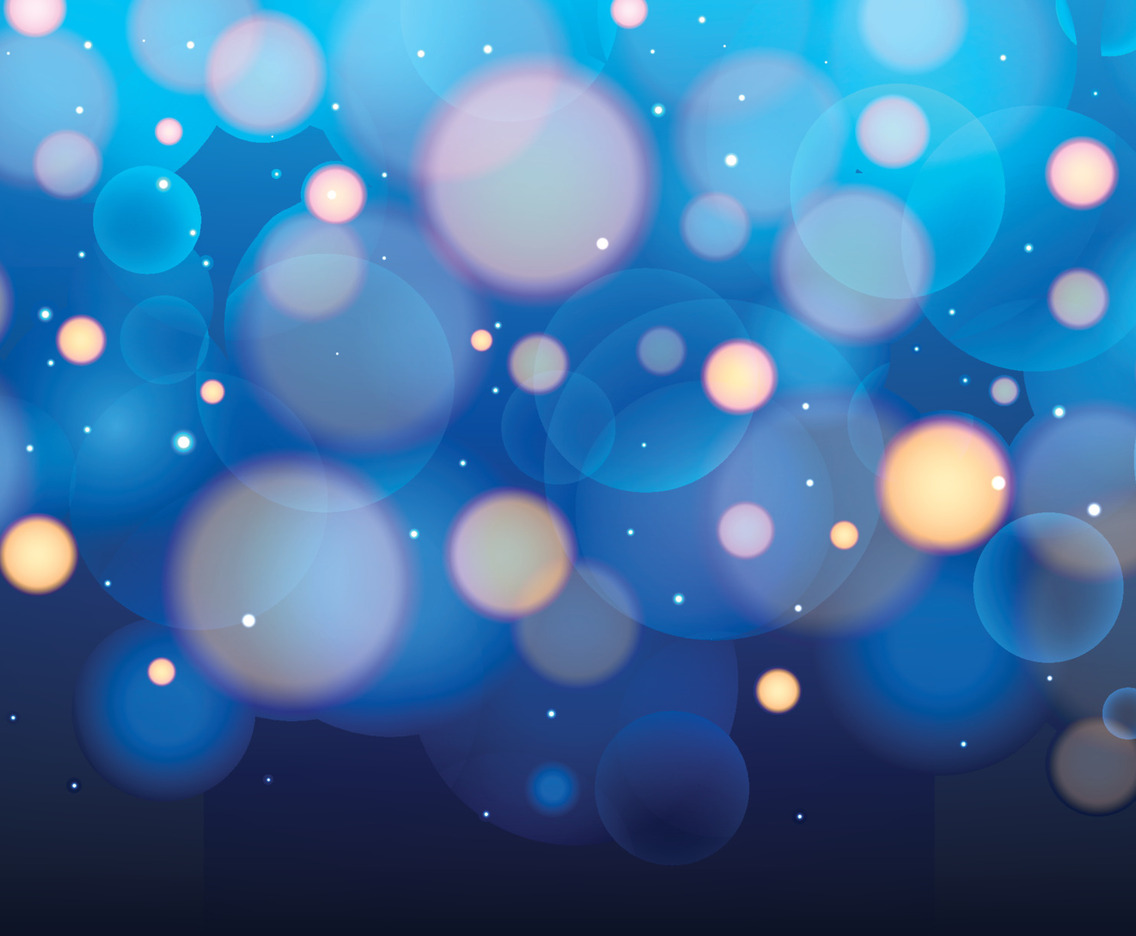 Blue Background WIth Bokeh Effect