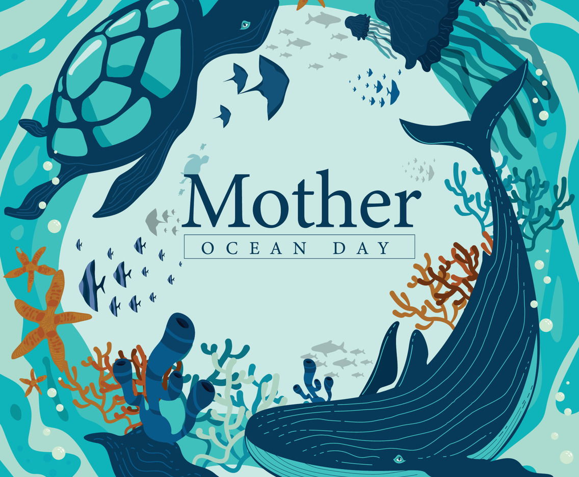 Mother Ocean Day Concept