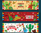 Colorful Cinco De Mayo Banner Collection
