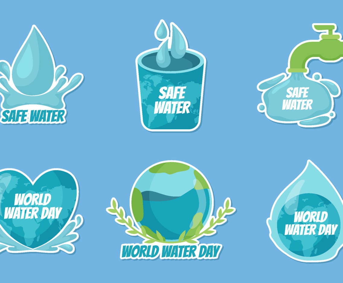 World Water Day Sticker Set
