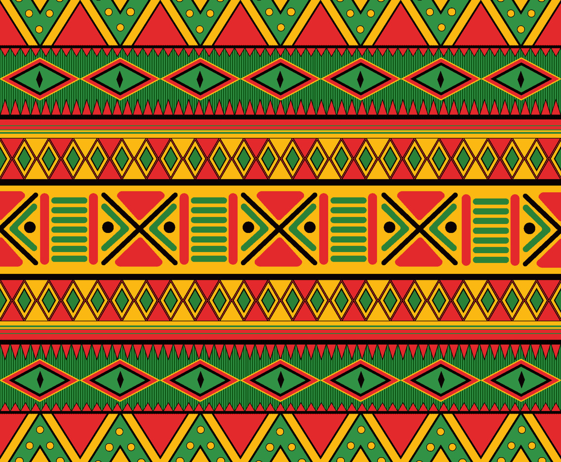 Seamless Pattern Inspired By Pan African Color