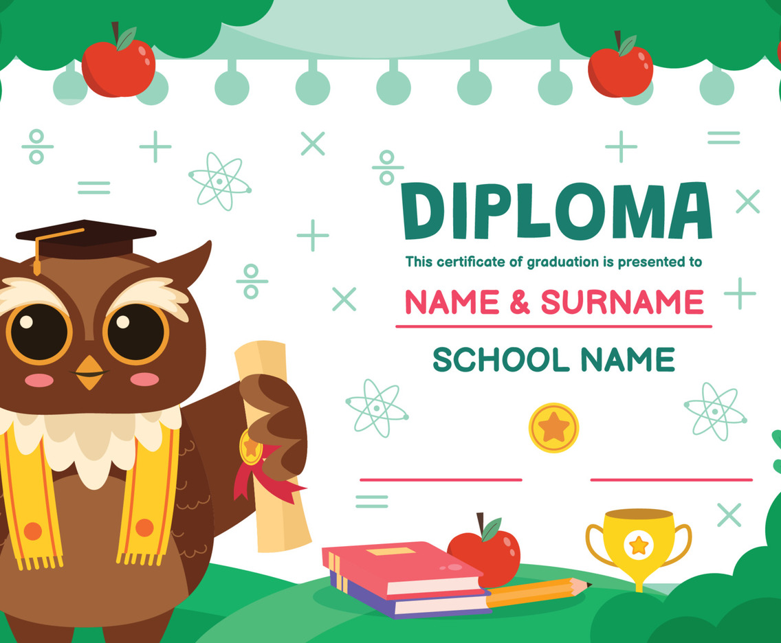 Kindergarten Certificate Template