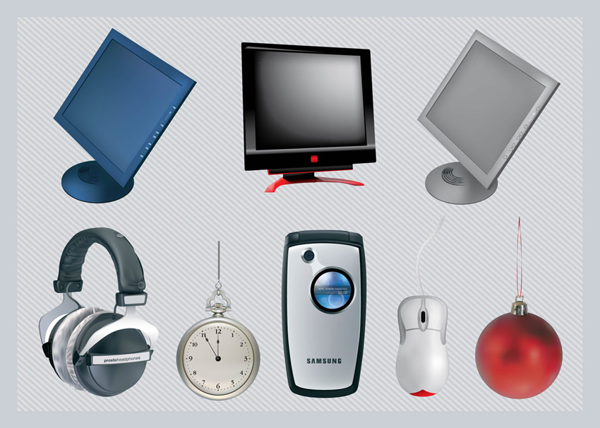Free 3D Vector Technology Objects