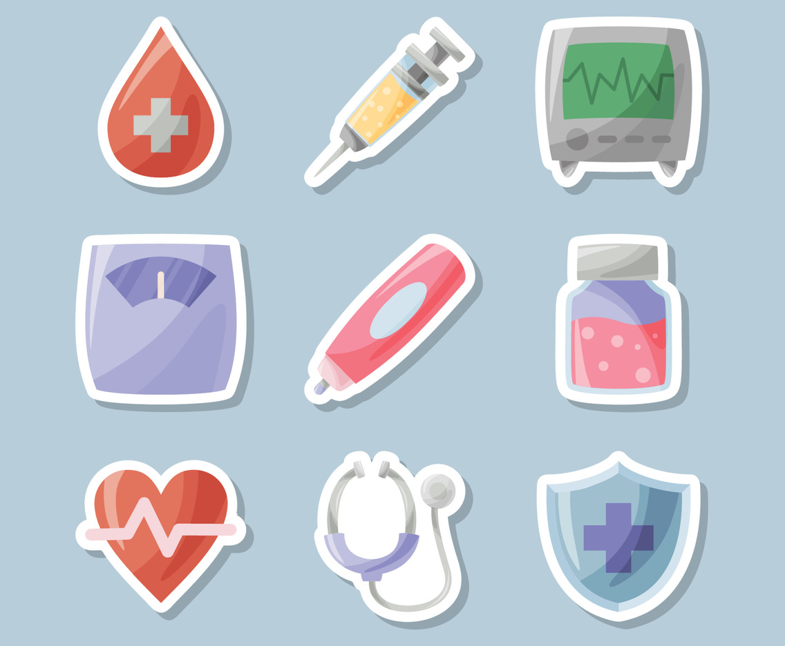 Apothecaries Healthcare Doodle Sticker Collection