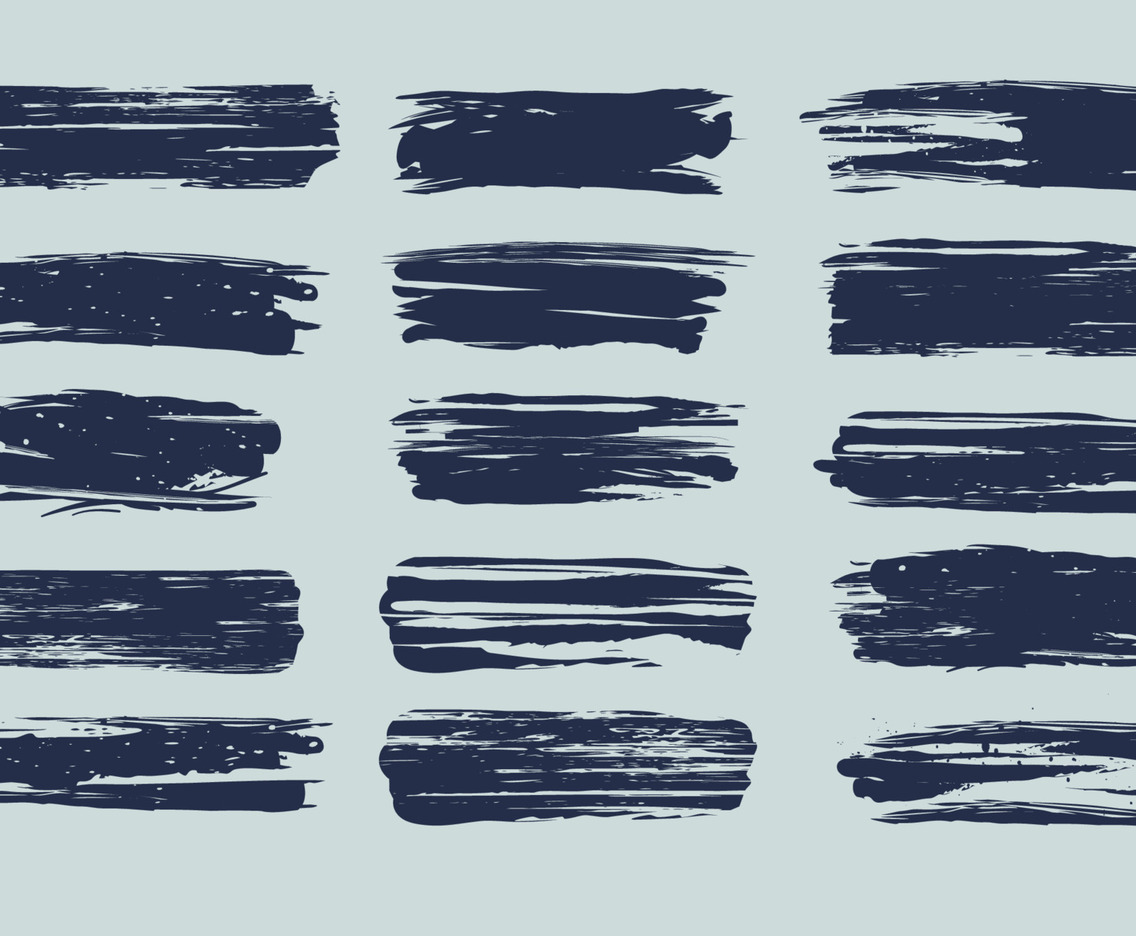 Paint Brush Strokes Template
