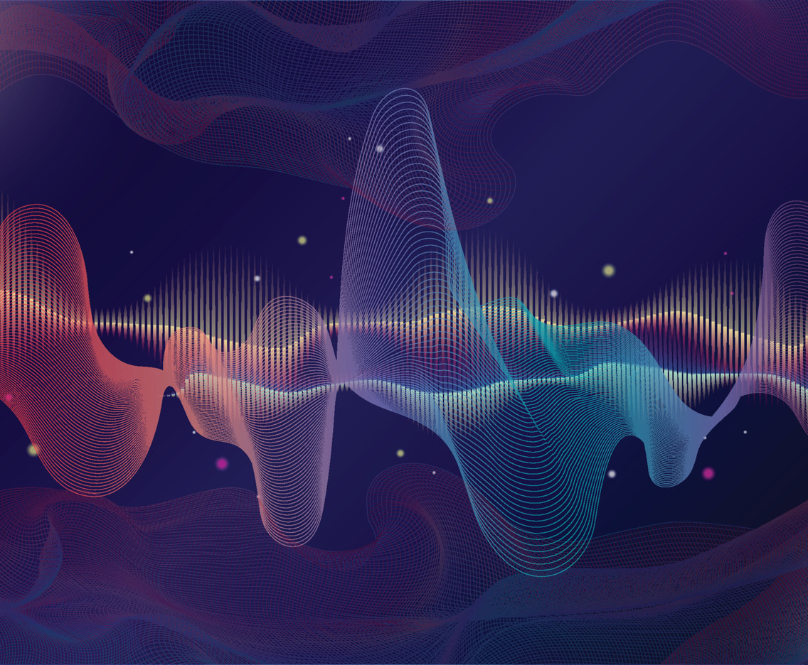 Abstract wave background