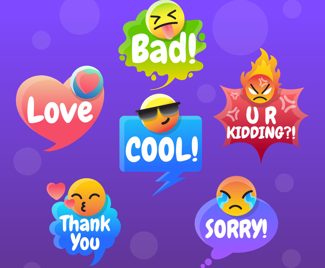 Emoji Chat Bubble Gradient