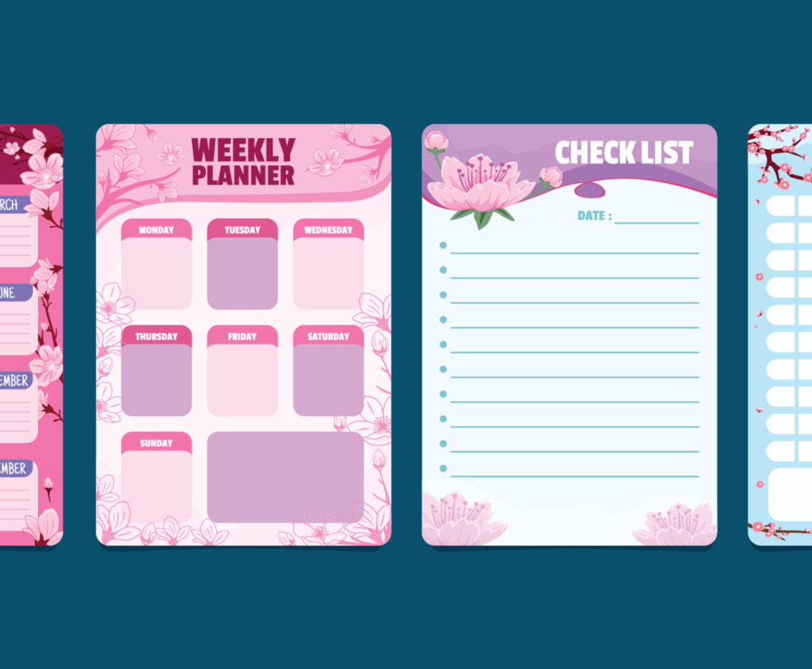 Cherry Blossom Journal Template