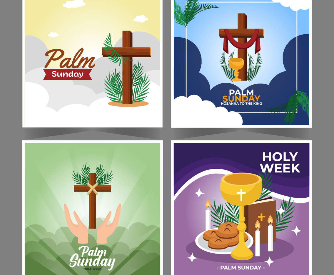 Palm Sunday Social Media Collection